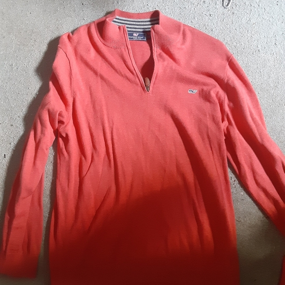 Vineyard Vines limited edition Orange zip up sweater - Picture 1 of 3